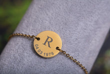 Įkelti vaizdą į galerijos rodinį, Apyrankė su unikaliu žvaigždėlapiu bei graviūra