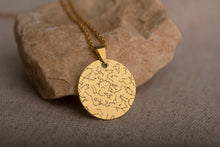 Įkelti vaizdą į galerijos rodinį, Pakabukas su unikaliu žvaigždžių žemėlapiu