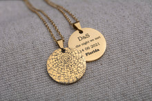 Įkelti vaizdą į galerijos rodinį, Pakabukas su unikaliu žvaigždžių žemėlapiu