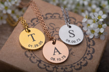 Įkelti vaizdą į galerijos rodinį, Kaklo papuošalas su inicialais