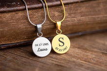 Įkelti vaizdą į galerijos rodinį, Pakabukas su Jūsų mėnuliu ir graviūra