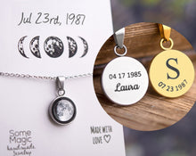 Įkelti vaizdą į galerijos rodinį, Pakabukas su Jūsų mėnuliu ♥