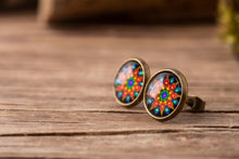 Įkelti vaizdą į galerijos rodinį, Auskarai vinukai "Mandala"