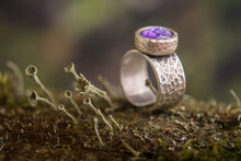 Įkelti vaizdą į galerijos rodinį, Reguliuojamo dydžio žiedas "Levandos"