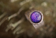 Įkelti vaizdą į galerijos rodinį, Reguliuojamo dydžio žiedas "Levandos"