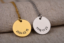 Įkelti vaizdą į galerijos rodinį, Pakabukas su Jūsų mėnuliu ir vardu ☽