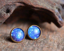 Įkelti vaizdą į galerijos rodinį, Auskarai vinukai "Galaktika"