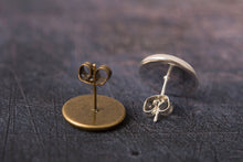 Įkelti vaizdą į galerijos rodinį, Auskarai vinukai "Mėnulis ir saulė"