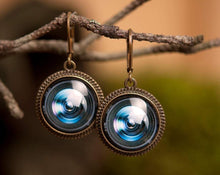 Įkelti vaizdą į galerijos rodinį, Auskarai "Objektyvas"