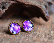 Įkelti vaizdą į galerijos rodinį, Auskarai vinukai "Galaktika"